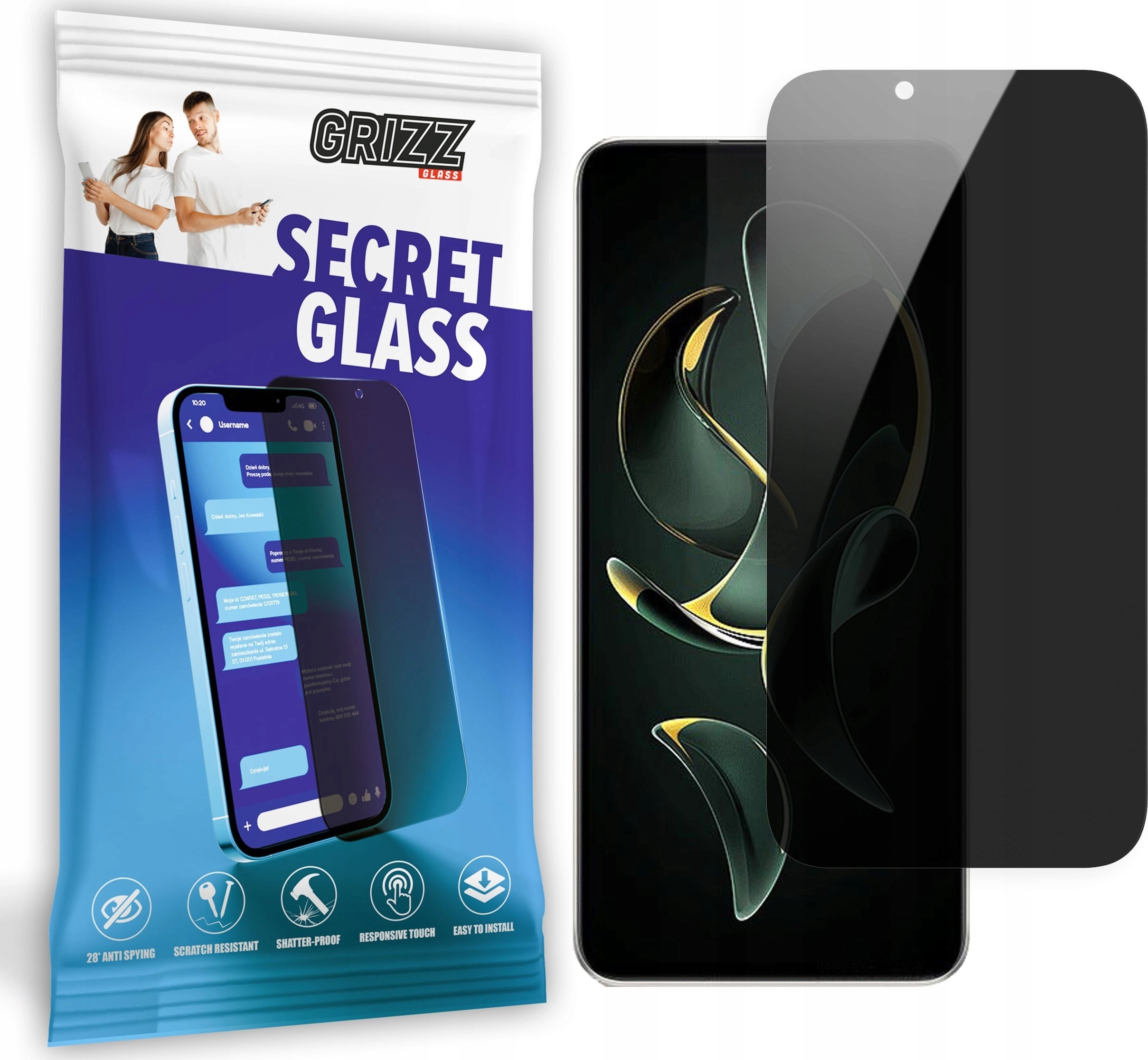 GrizzGlass Szkło prywatyzujące GrizzGlass SecretGlass do