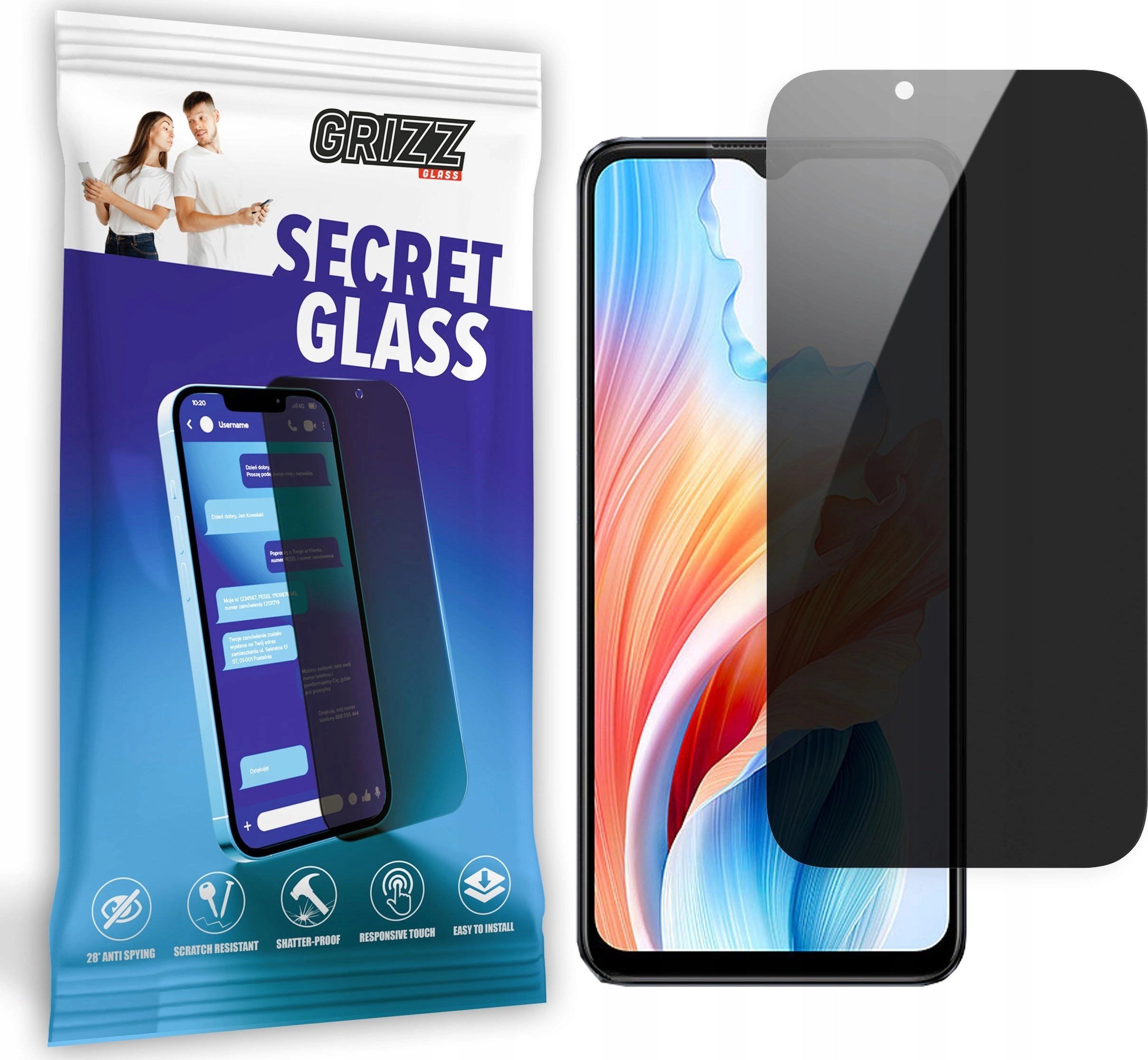 GrizzGlass Szkło prywatyzujące GrizzGlass SecretGlass do