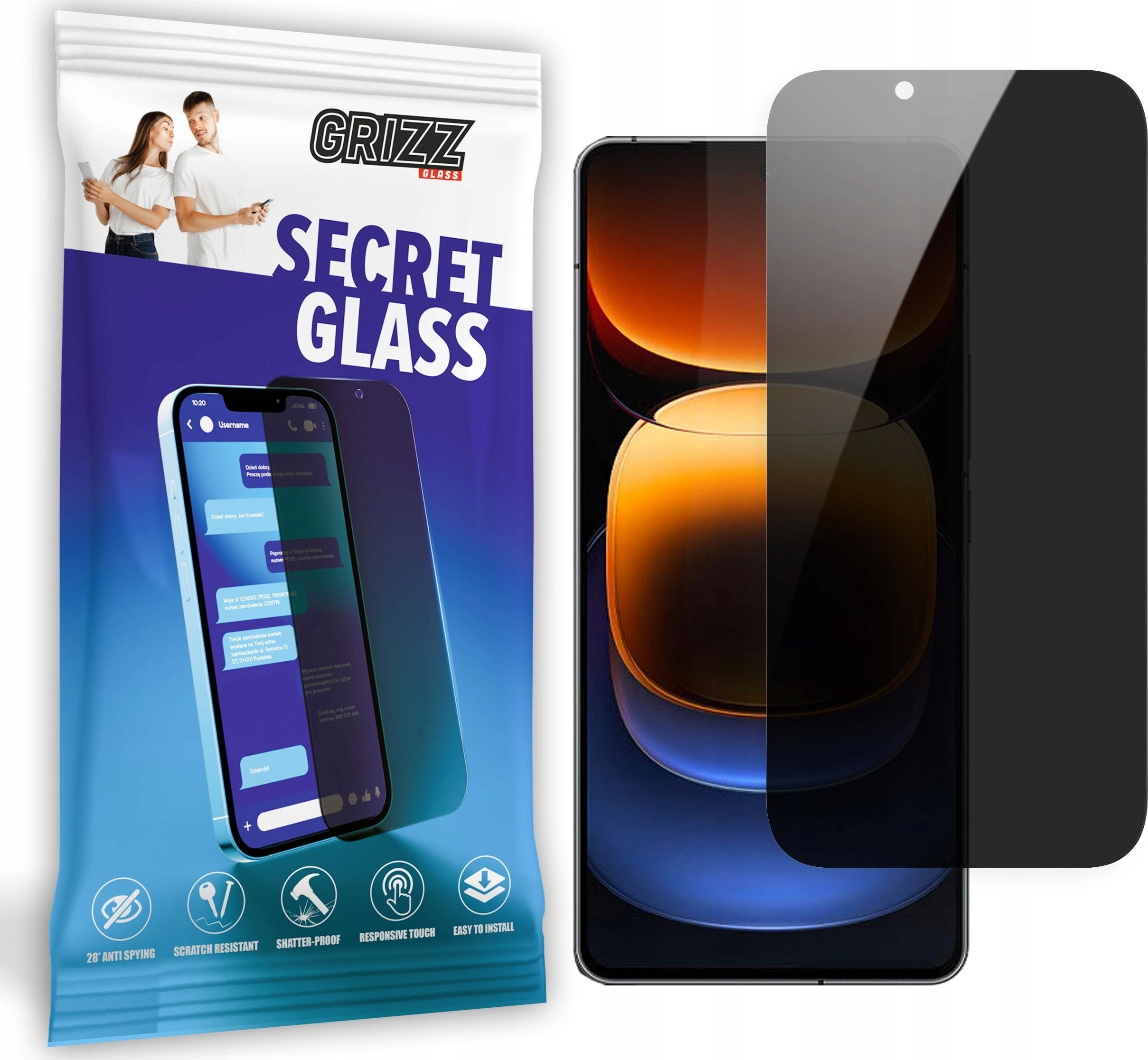GrizzGlass Szkło prywatyzujące GrizzGlass SecretGlass do