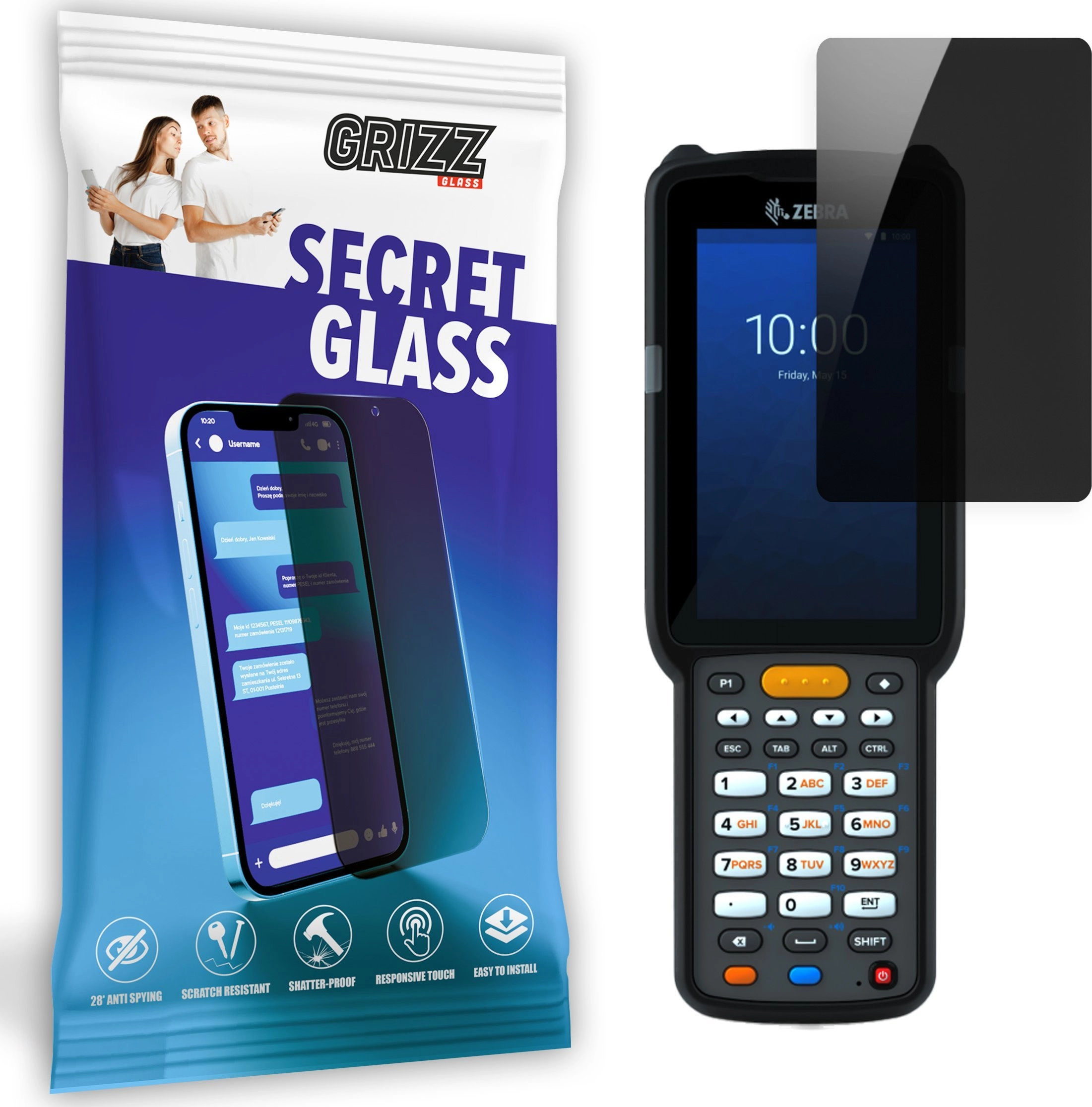 GrizzGlass Szkło prywatyzujące GrizzGlass SecretGlass do