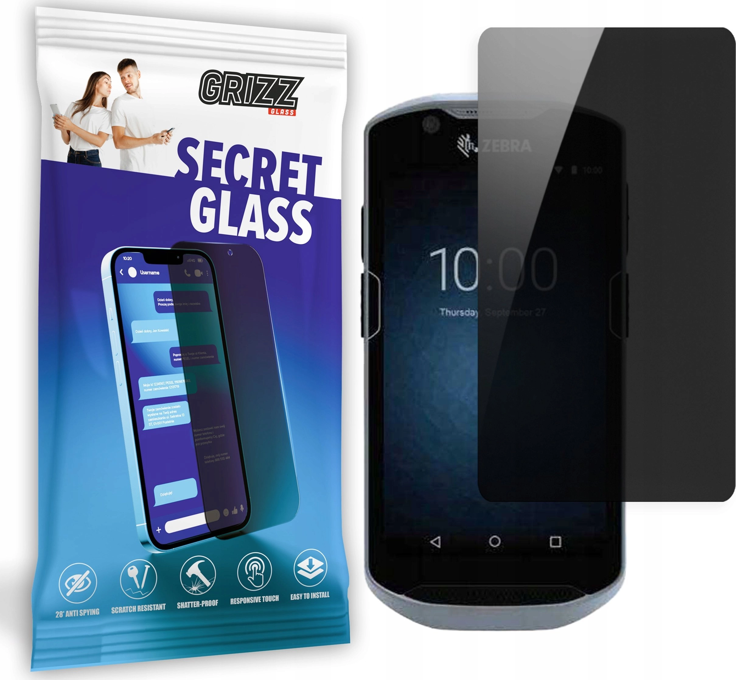 GrizzGlass Szkło prywatyzujące GrizzGlass SecretGlass do