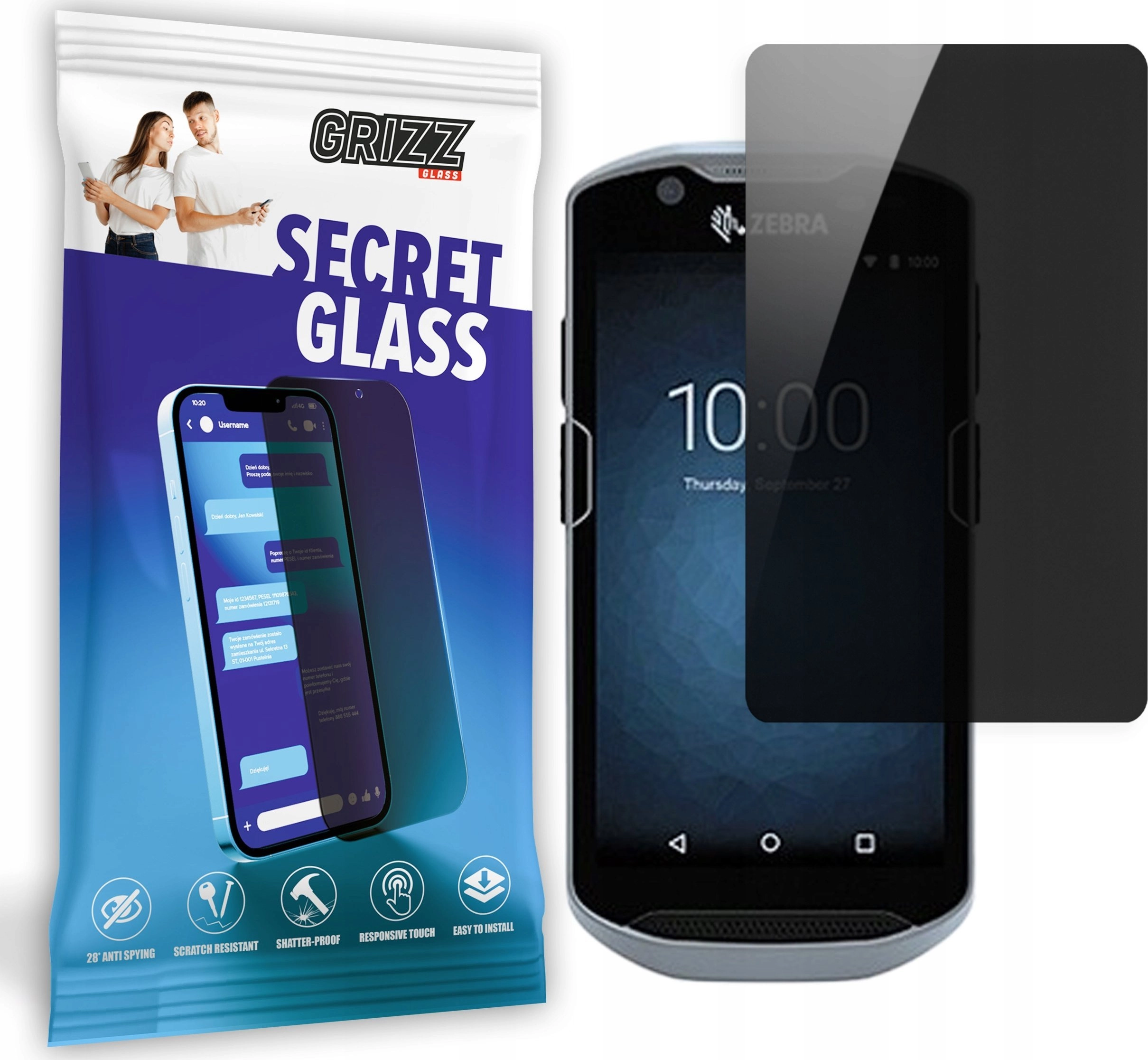 GrizzGlass Szkło prywatyzujące GrizzGlass SecretGlass do