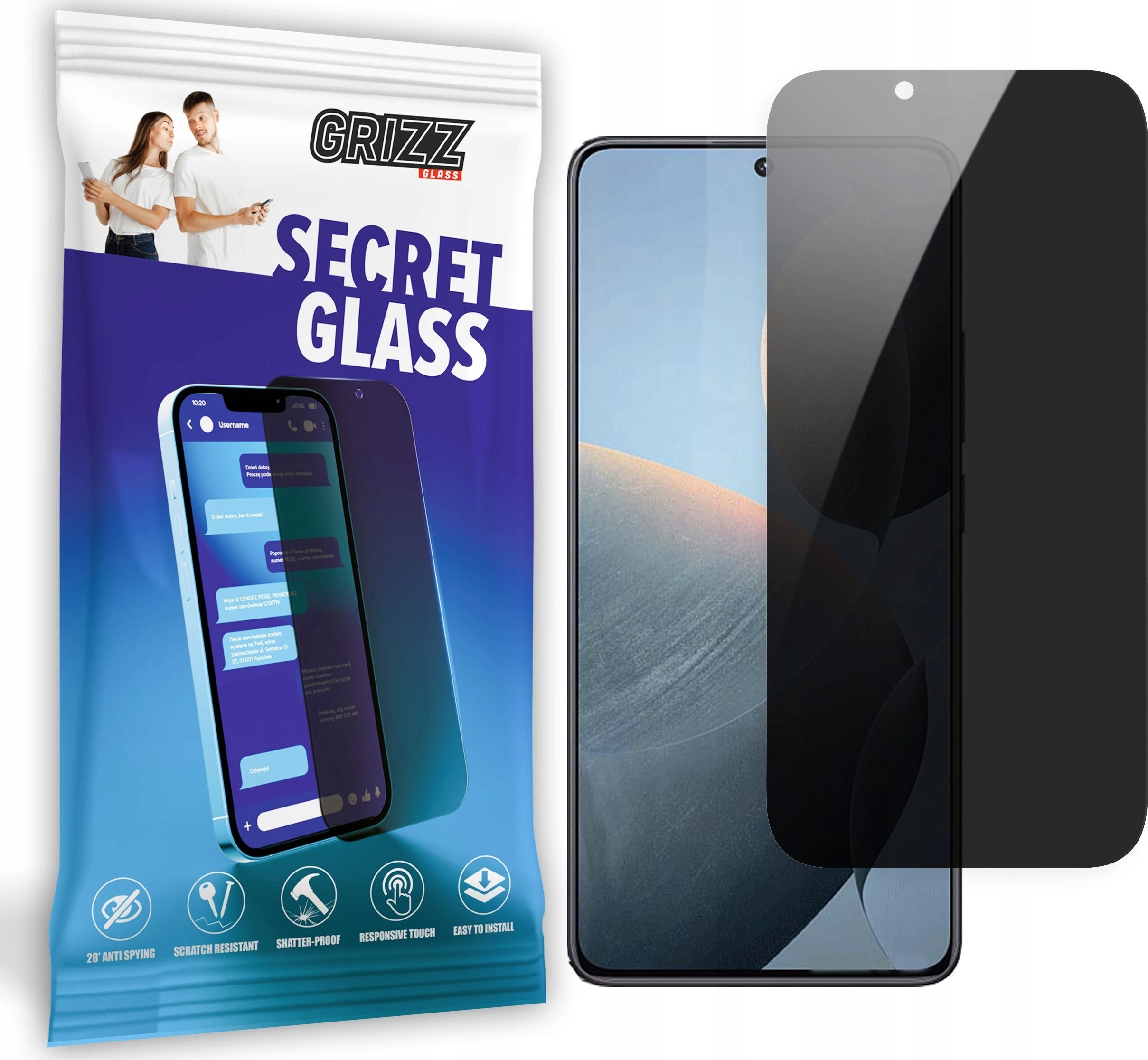 GrizzGlass Szkło prywatyzujące GrizzGlass SecretGlass do