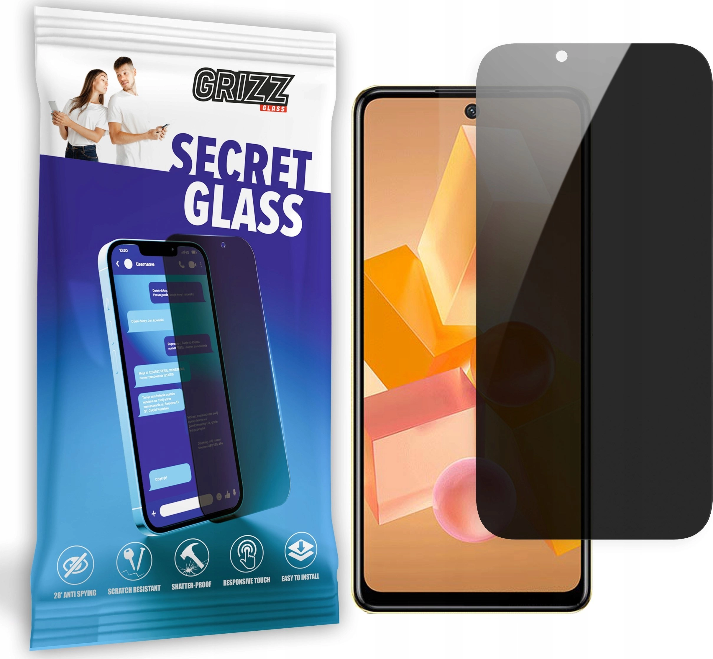 GrizzGlass Szkło prywatyzujące GrizzGlass SecretGlass do