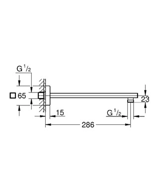 Grohe Rainshower ścienna chrom 28 5cm