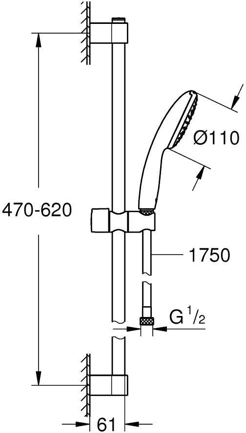Zestaw prysznicowy Grohe Grohe zestaw z