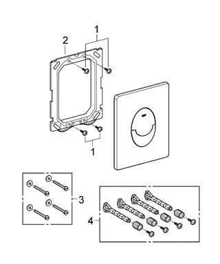 Grohe Skate Air flush button for