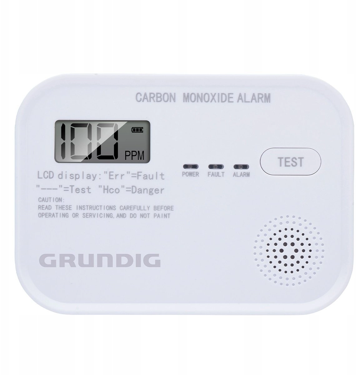 Grundig CO2 DETECTOR LED LIGHT BATTERY