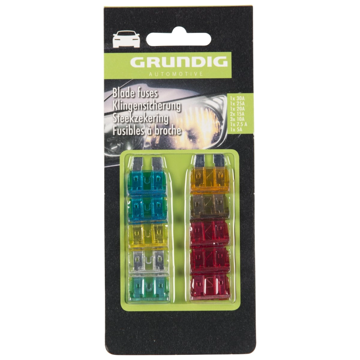 Auto drošinātāji 10gab Grundig 2327334 8711252327334