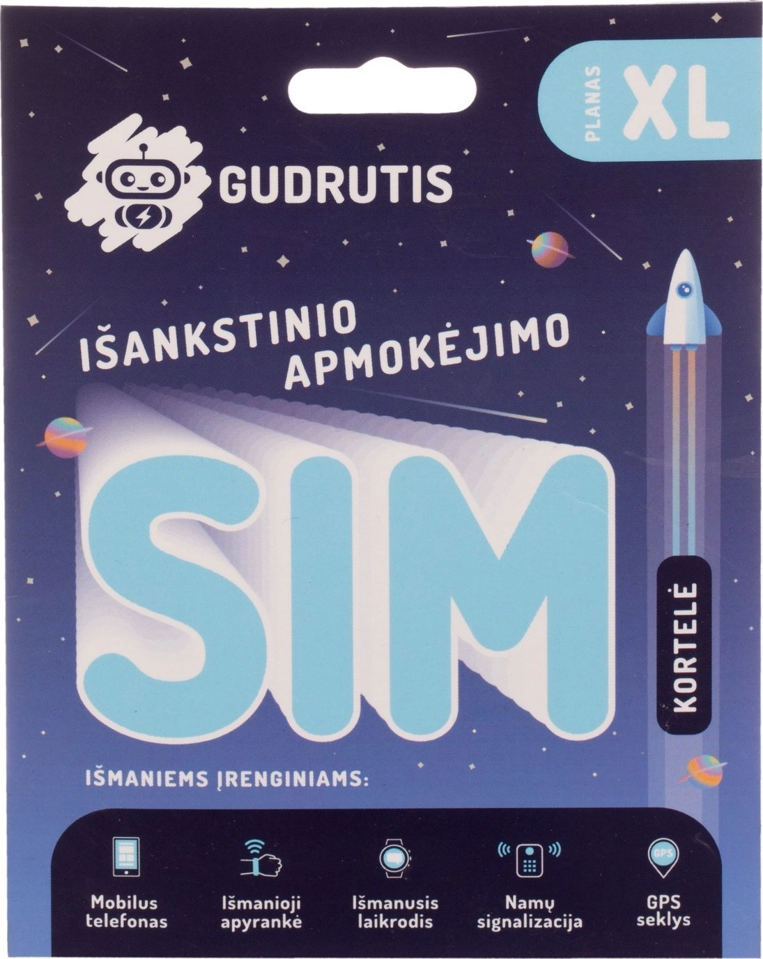 CARD PREPAYD GUDRUTIS SIMXL 4779042591239