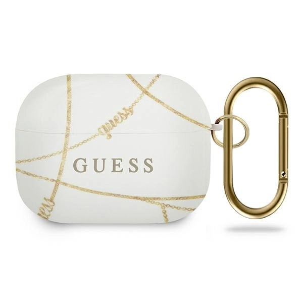 Guess GUACAPTPUCHWH AirPods Pro cover Gold