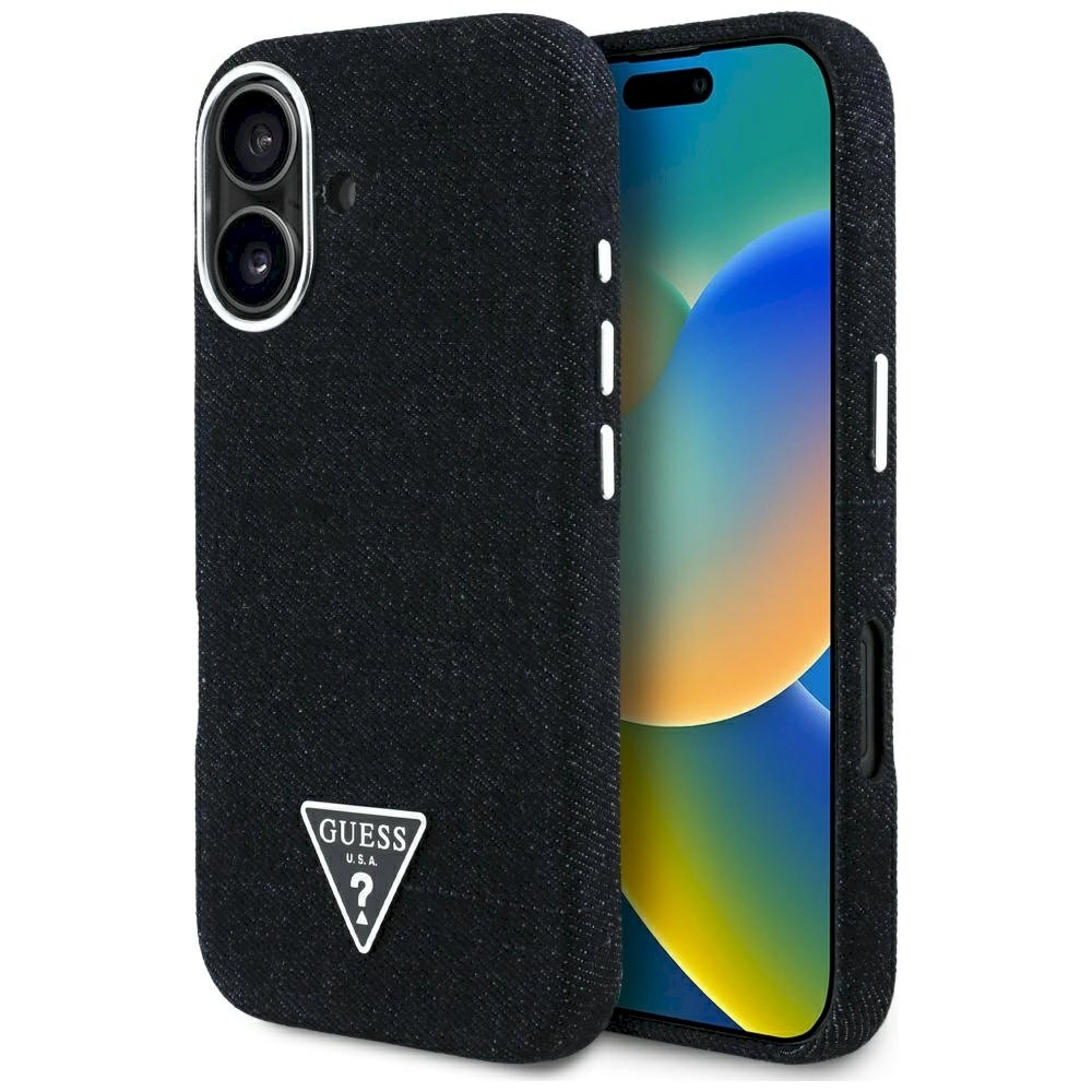 Case Guess Denim Triangle Logo MagSafe