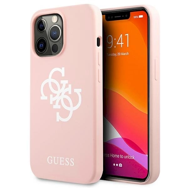 Guess GUHCP13XLS4GWPI Silicone 4G Logo Hard