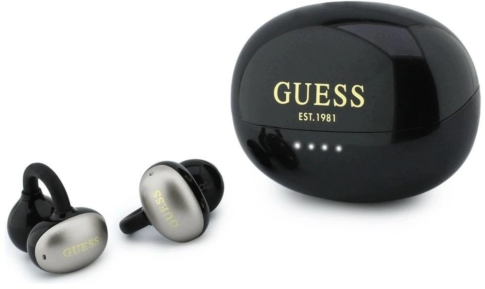 Guess austiņas OWS Guess austiņas Metāla apdare Electropated Parts Classic Logo melns
