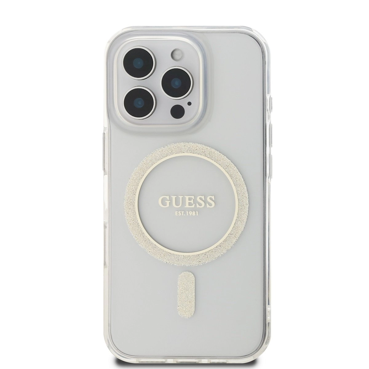 Guess IML Glitter Ring MagSafe Case