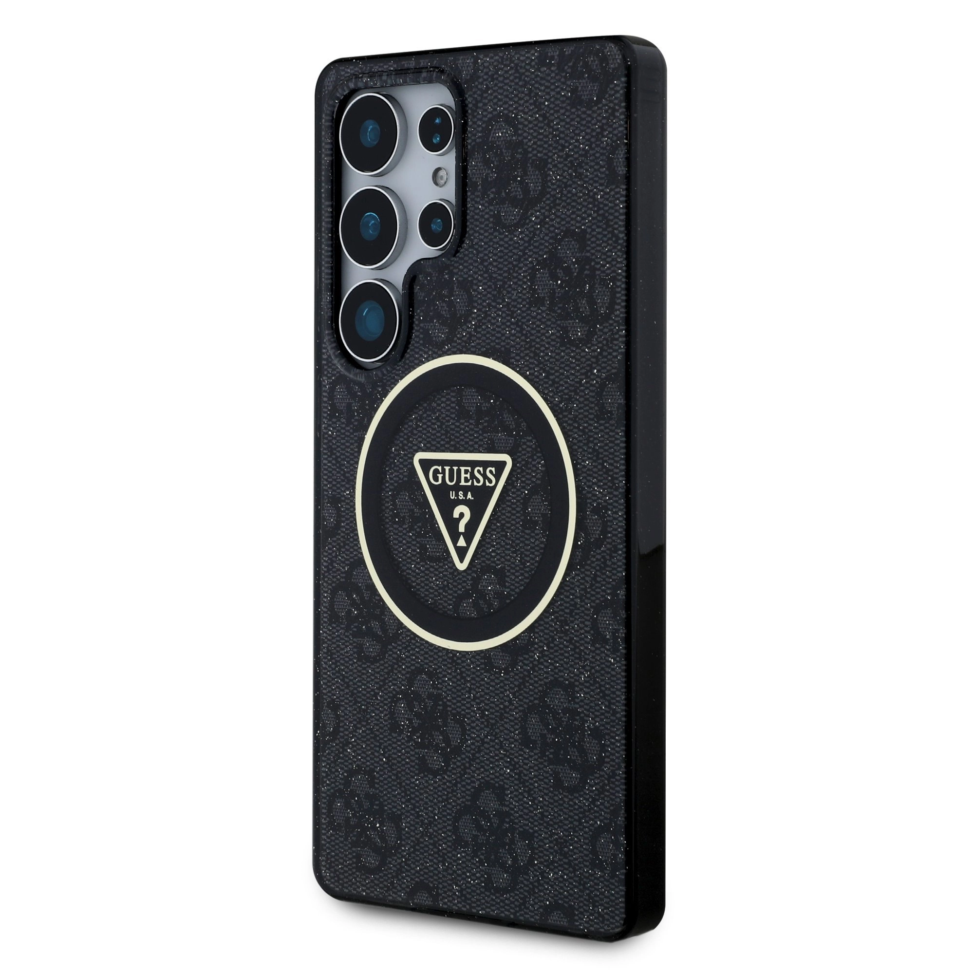 Guess 4G Glitter Triangle Buttons MagSafe