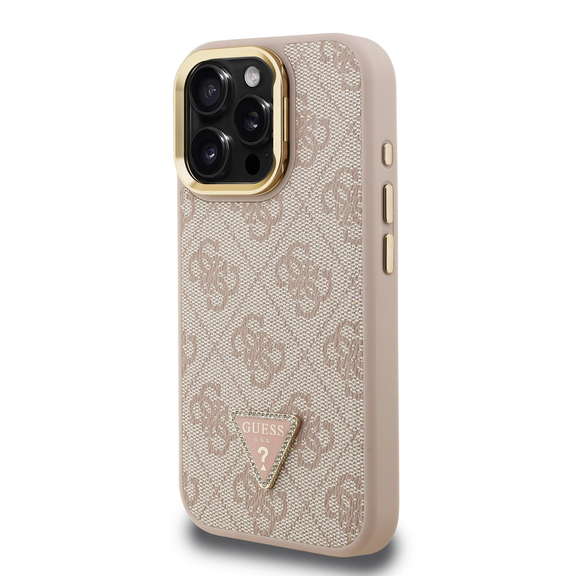 Guess PU 4G Strass Triangle Logo