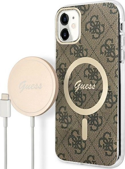 Zestaw Guess GUBPN61H4EACSW Case+Charger iPhone 11