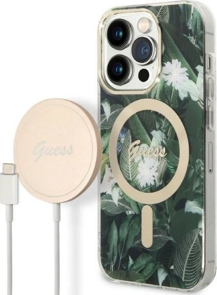 Zestaw Guess GUBPP14LHJEACSA Case+ Charger iPhone