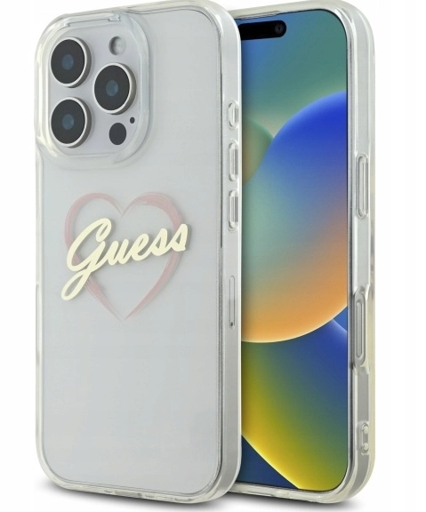 Guess IML Heart Apple iPhone 16