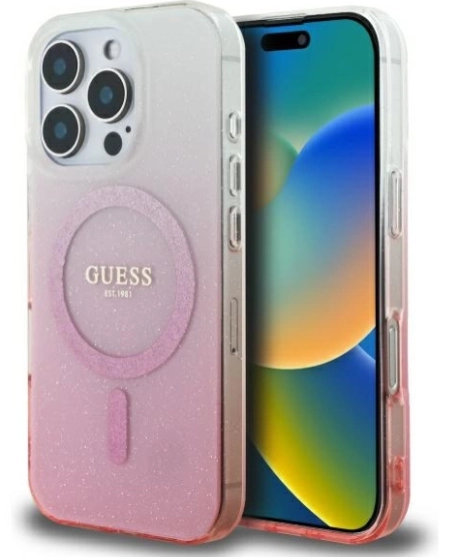 Guess IML Glitter Gradient MagSafe Case