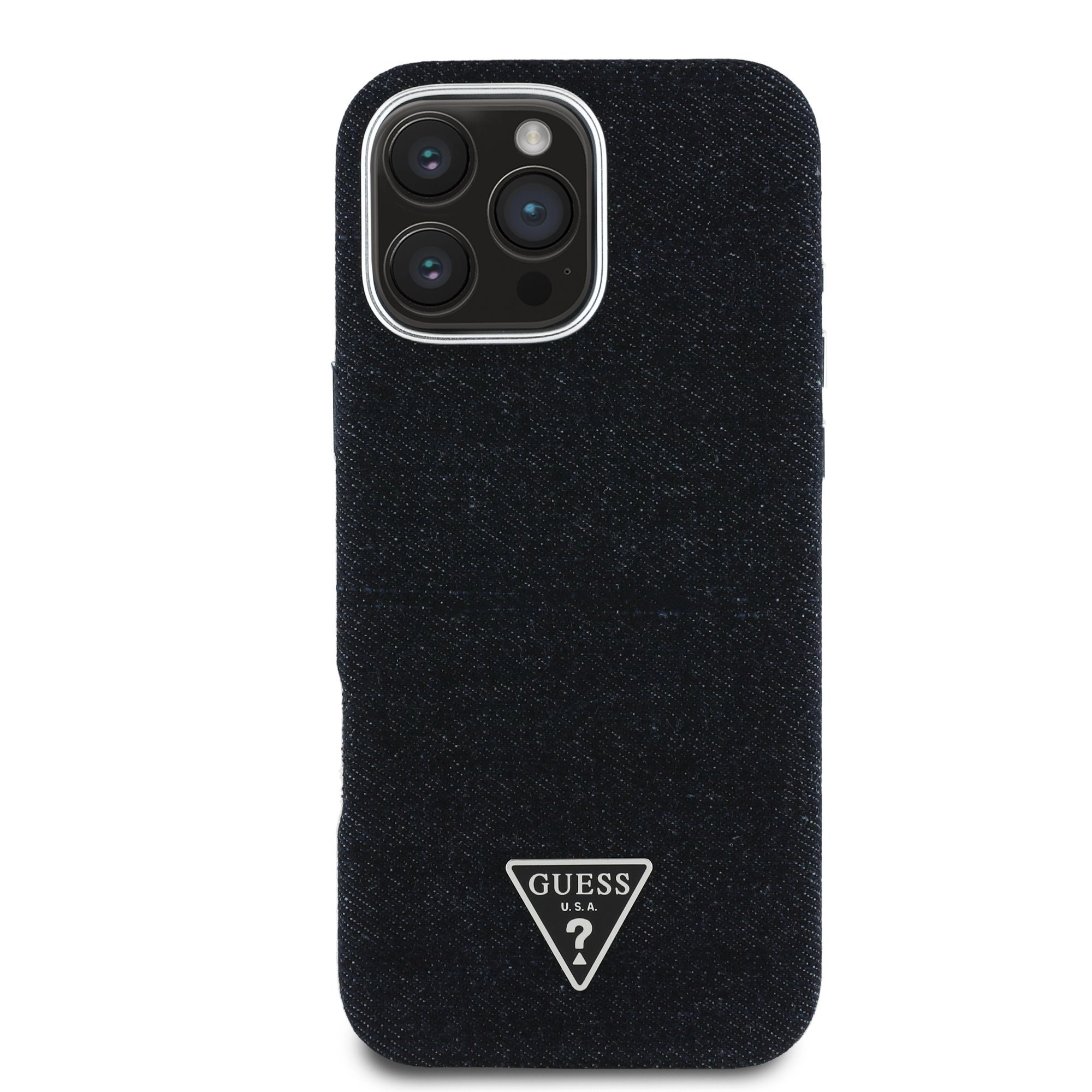 Case Guess Denim Triangle Logo MagSafe