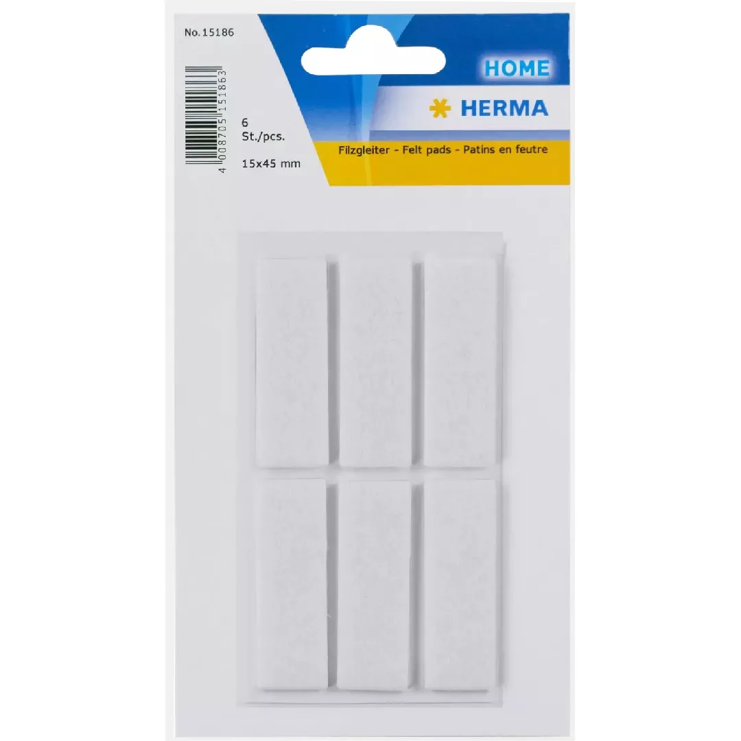 HERMA 15186 self-adhesive label Rectangle White