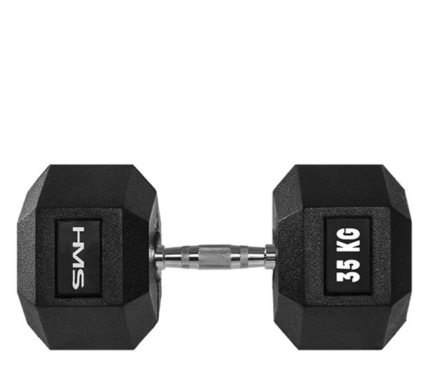 HMS Hex Pro rubberized dumbbell 1