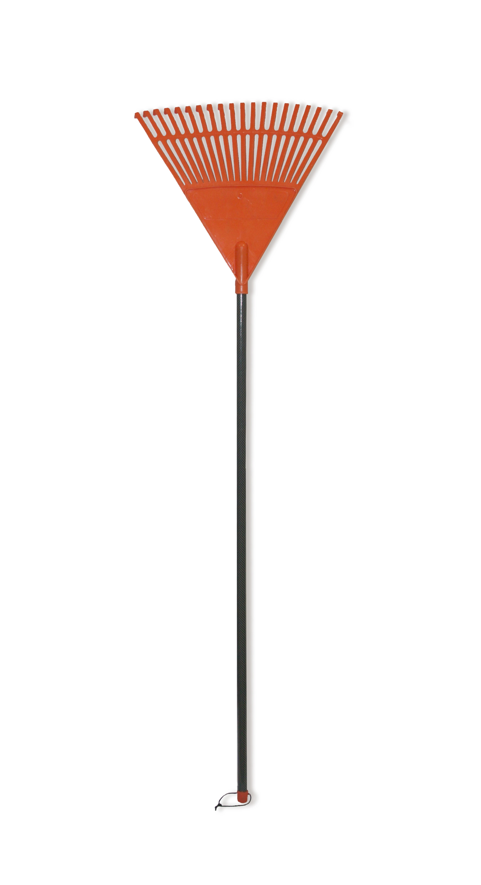 Lapu grābeklis ar kātu oranžs 45cm