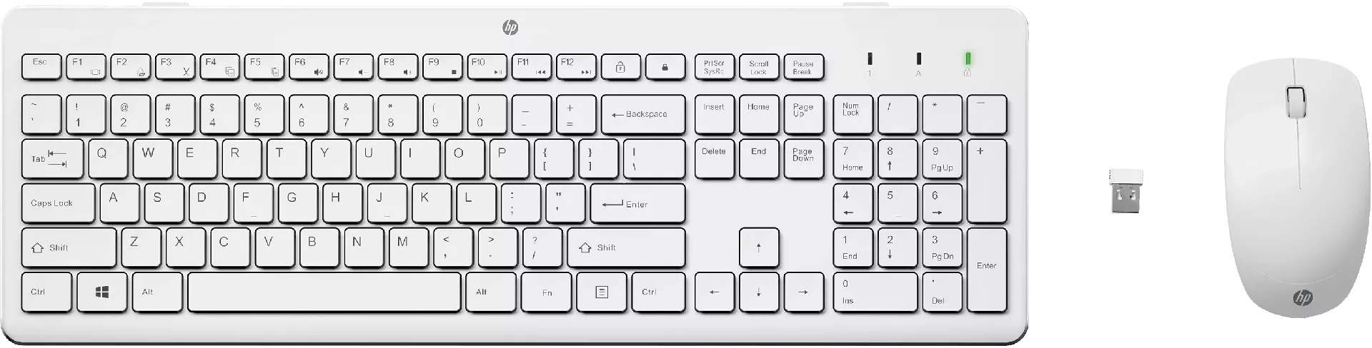HP STORE 3PL tastatūra Pele iekļauta RF Bezvadu Balts