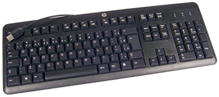 HP 672647-073 keyboard Office USB Spanish