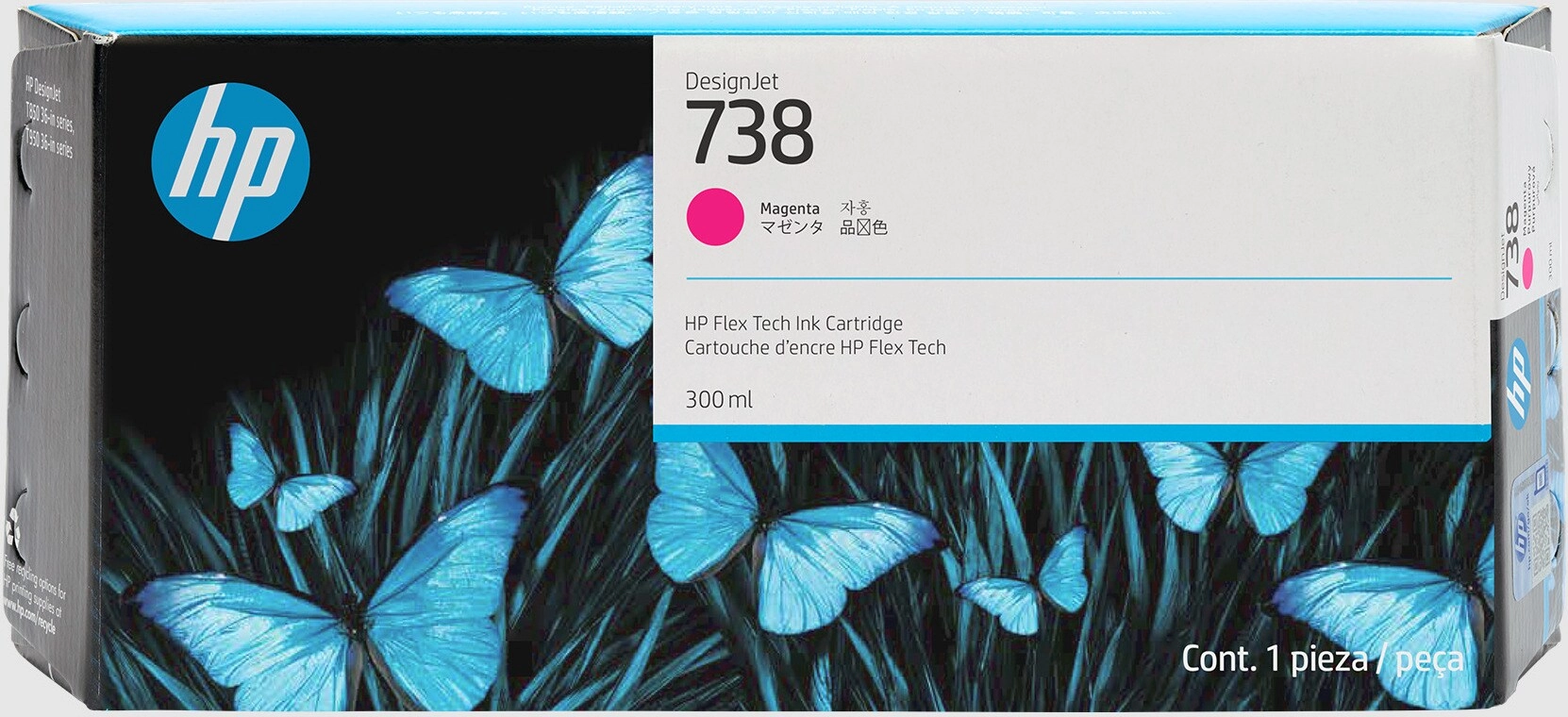 HP 738 300-ml Magenta DesignJet ink