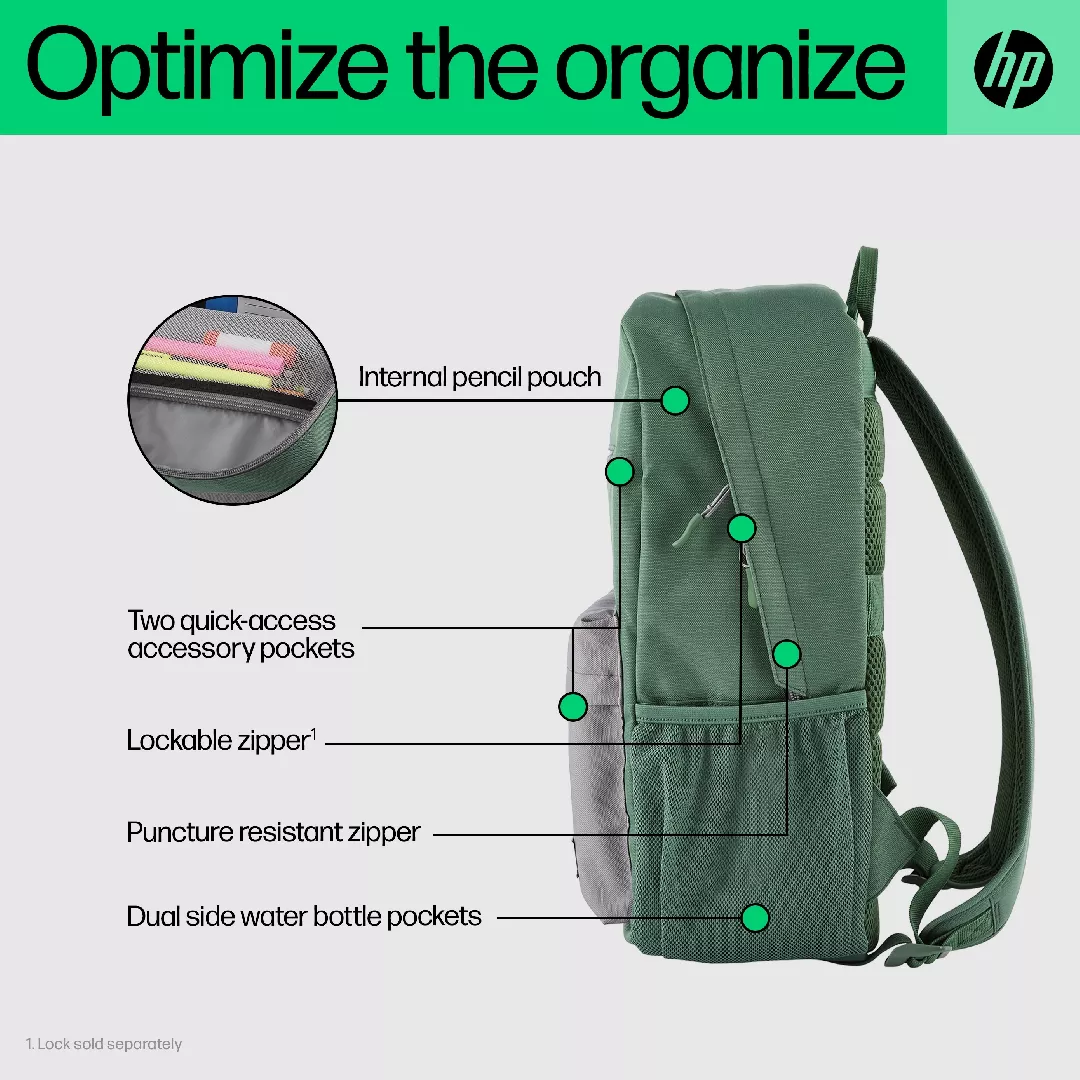 HP Campus Blue Backpack 7J596AA 0197192487624