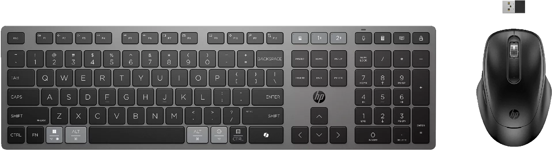 HP 725 Multi-Device Rechargeable Wireless Keyboard