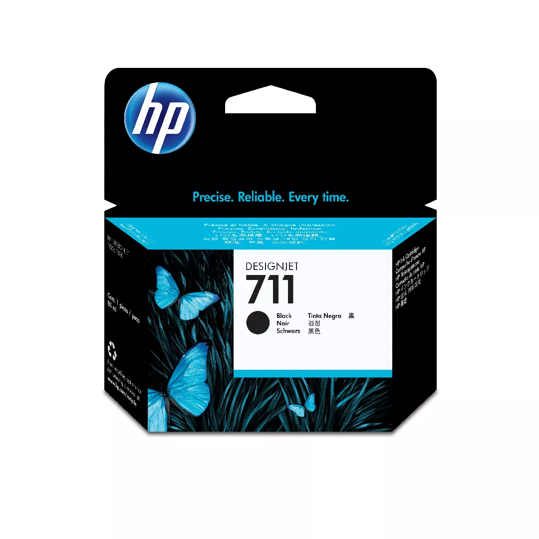 HP 711 80-ml Black DesignJet Ink