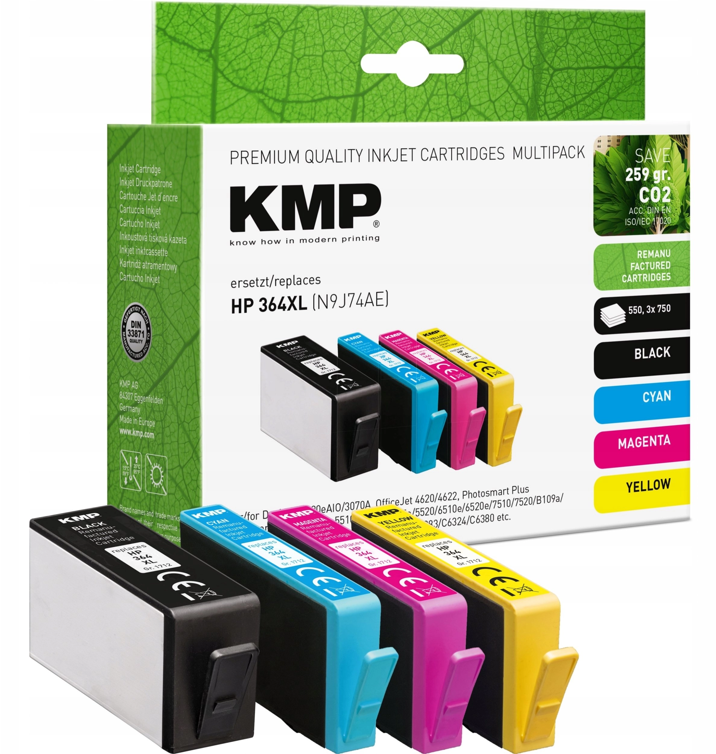 KMP Patrone HP Nr.364XL N9J74AE
