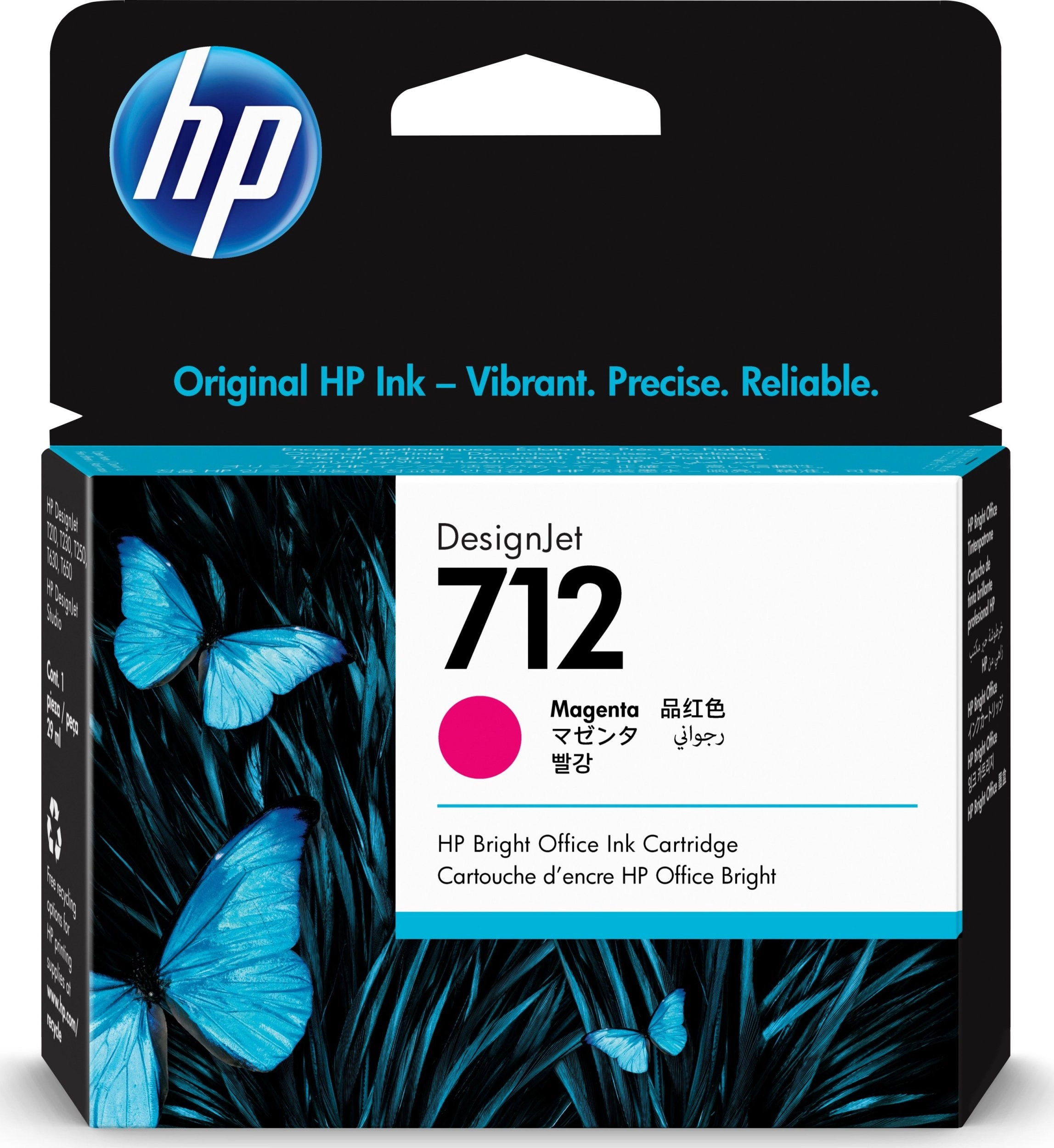 HP 712 29-ml Magenta DesignJet Ink