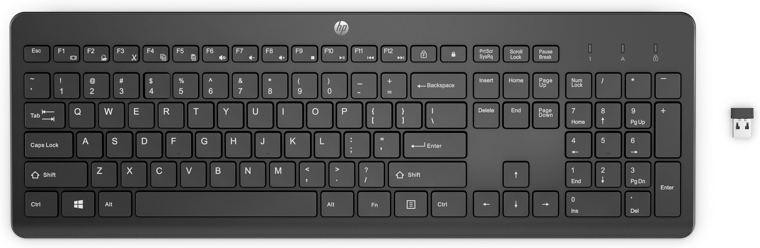 230 Bezvadu tastatūra melna