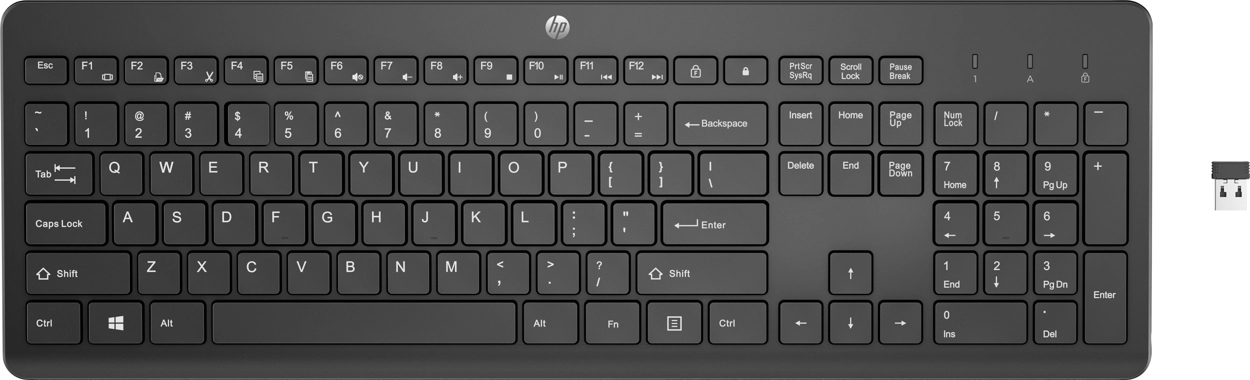 Klawiatura HP 230 Wireless Keyboard Black