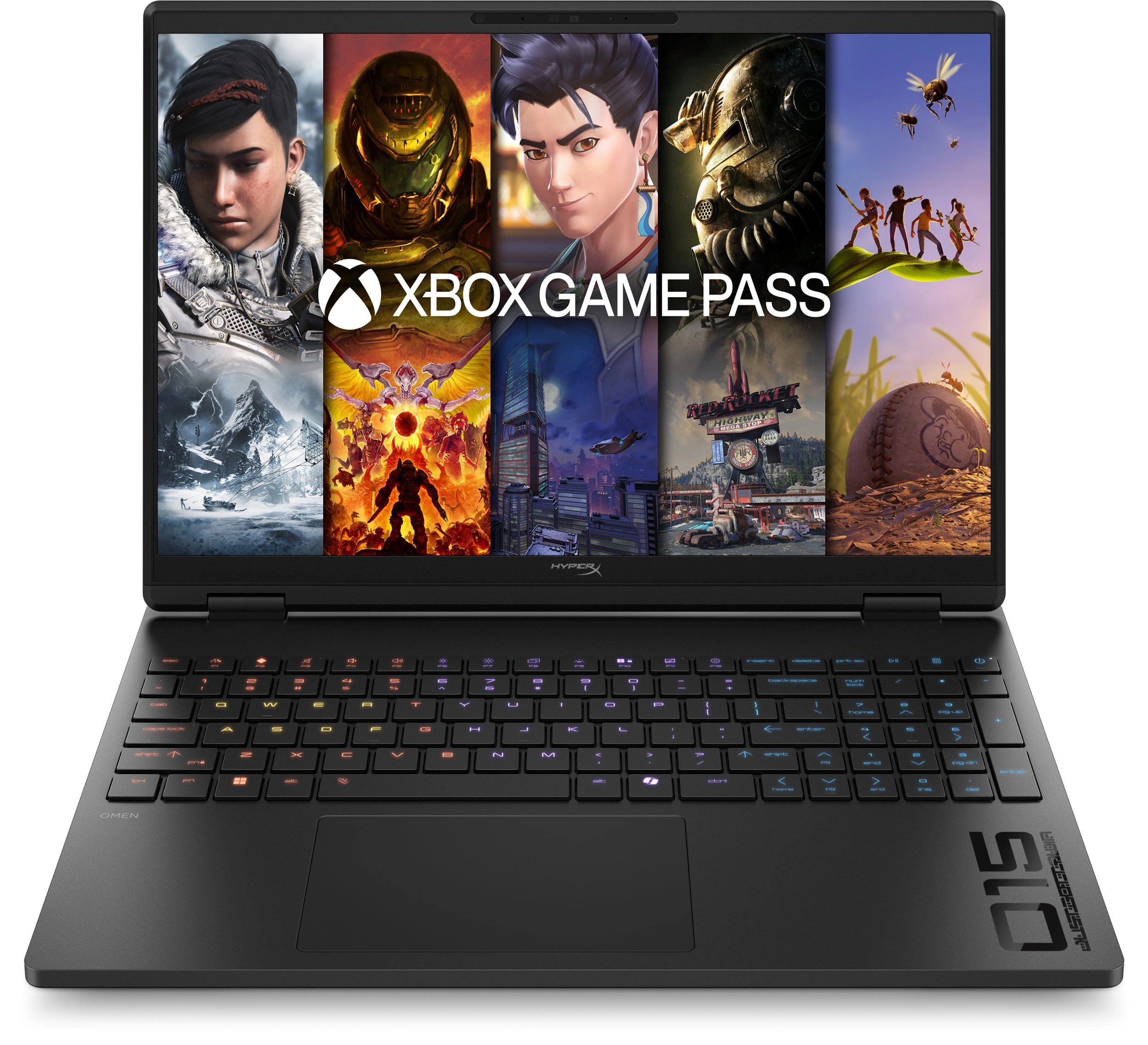 HP HyperX OMEN 15 inch Gaming Laptop PC 15-ga0049nwx Intel Core Ultra 7 255HX 38,9 cm (15.3") 3K 16 GB DDR5-SDRAM NVIDIA GeForce RTX 5070 Wi-Fi 6E (802.11ax) Windows 11 Home AI PC Czarny