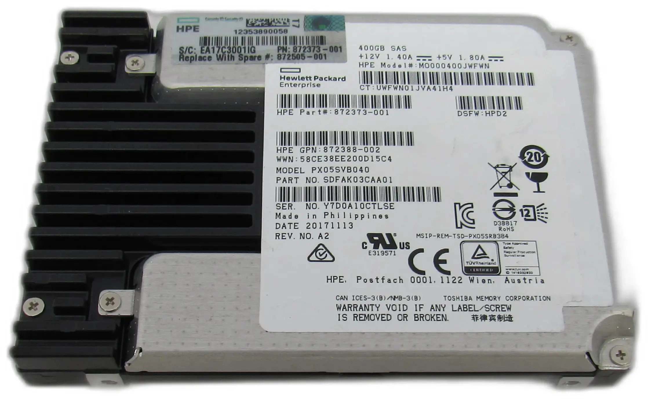 Disk HP Harddrive 400GB 872373-001 Harddrive
