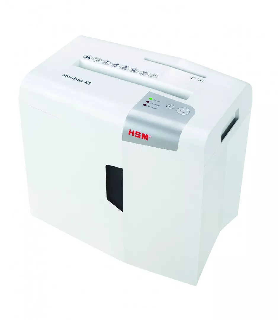 HSM X5 paper shredder Particle-cut shredding