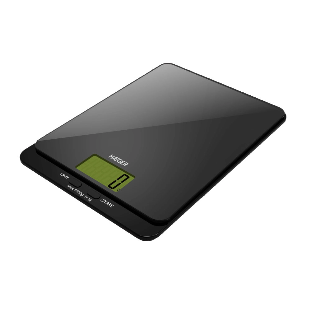 Haeger Dark Glass kitchen scale KS-005