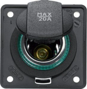 Hager 24V car power socket anthracite