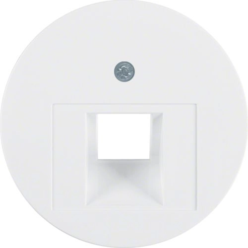 Hager Front plate for single RJ11/RJ12/RJ45