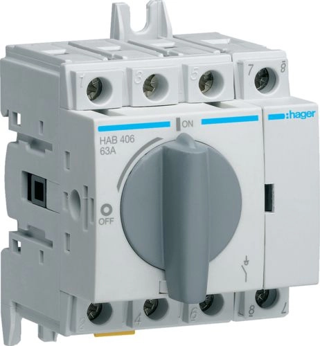 Hager Switch disconnector 4P 63A (HAB406)
