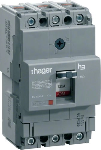 Hager Power switch 125A 3P 25kA
