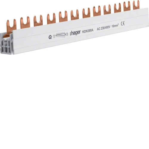 Hager 3-phase switching bus KD3/16mm2 12