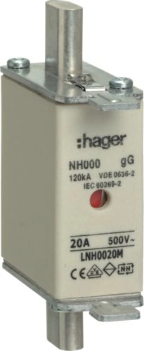 Hager Fuse insert NH000 20A 500V