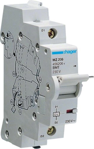 Hager Undervoltage release 230V AC (MZ206)